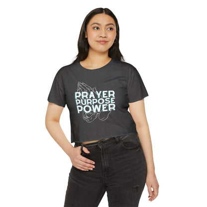 Prayer Purpose Power Crop Top
