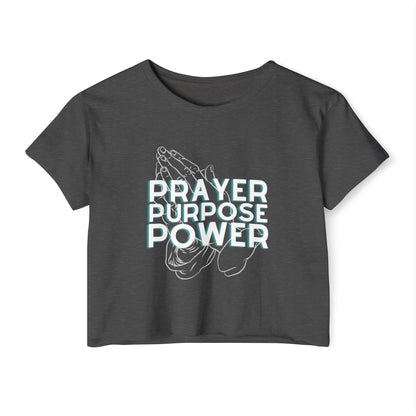 Prayer Purpose Power Crop Top