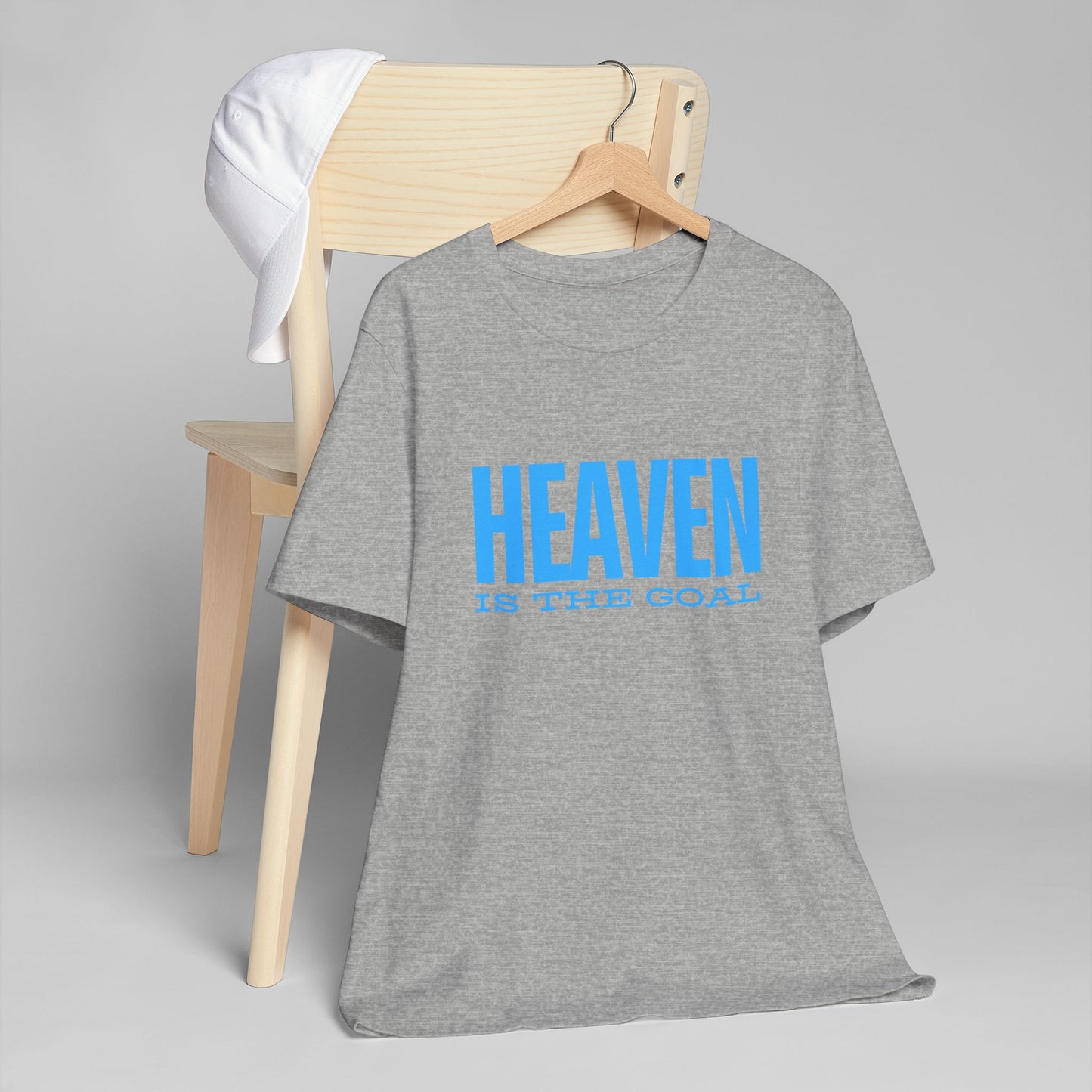 Heaven is the Goal Blue Tee