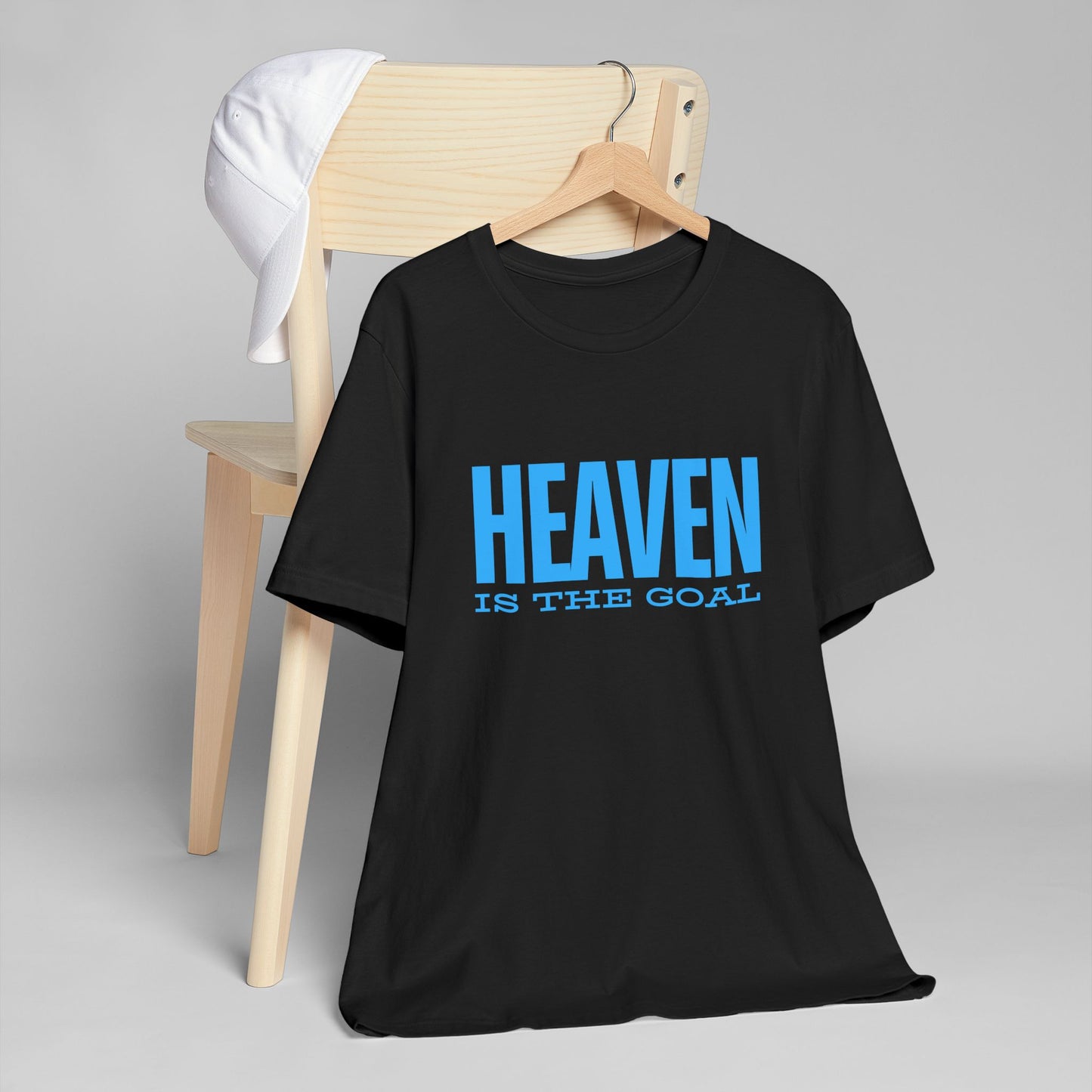Heaven is the Goal Blue Tee