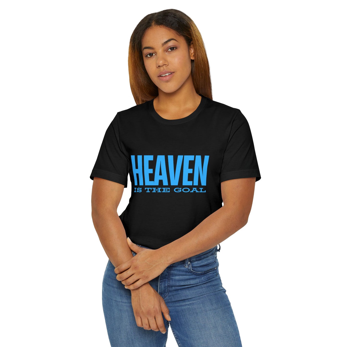 Heaven is the Goal Blue Tee