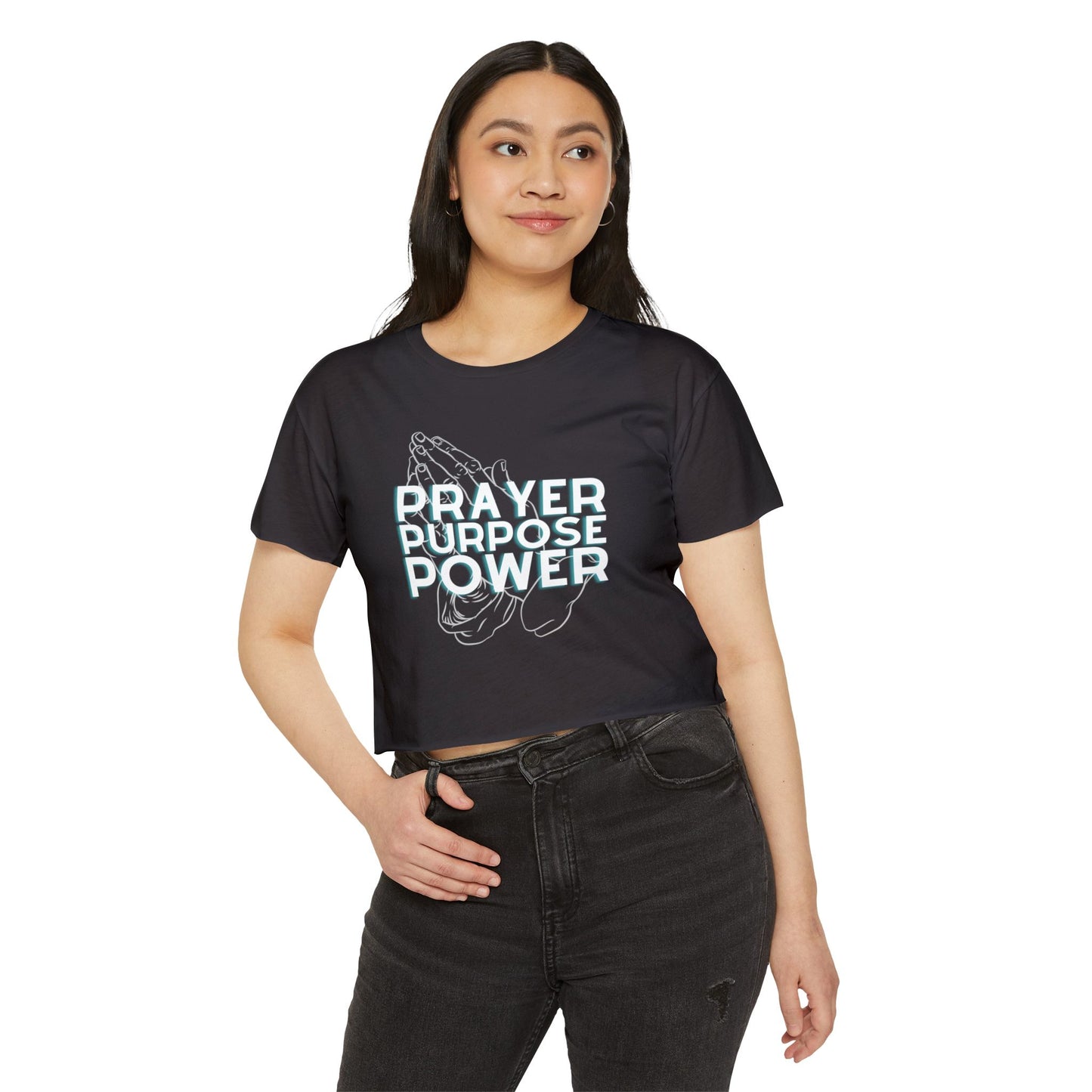 Prayer Purpose Power Crop Top