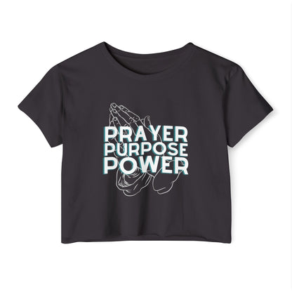 Prayer Purpose Power Crop Top