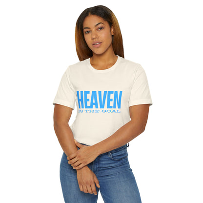 Heaven is the Goal Blue Tee