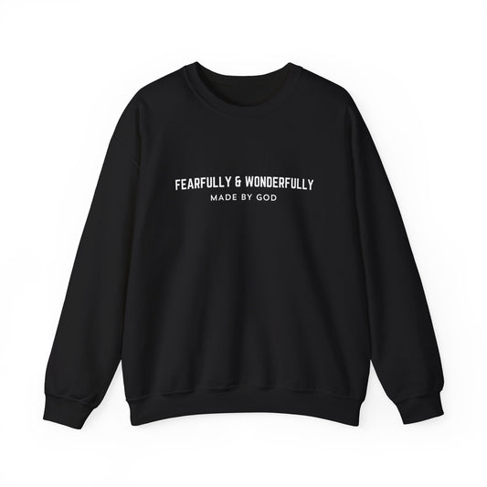 Fearfully & Wonderfully Made by God Crewneck Sweatshirt
